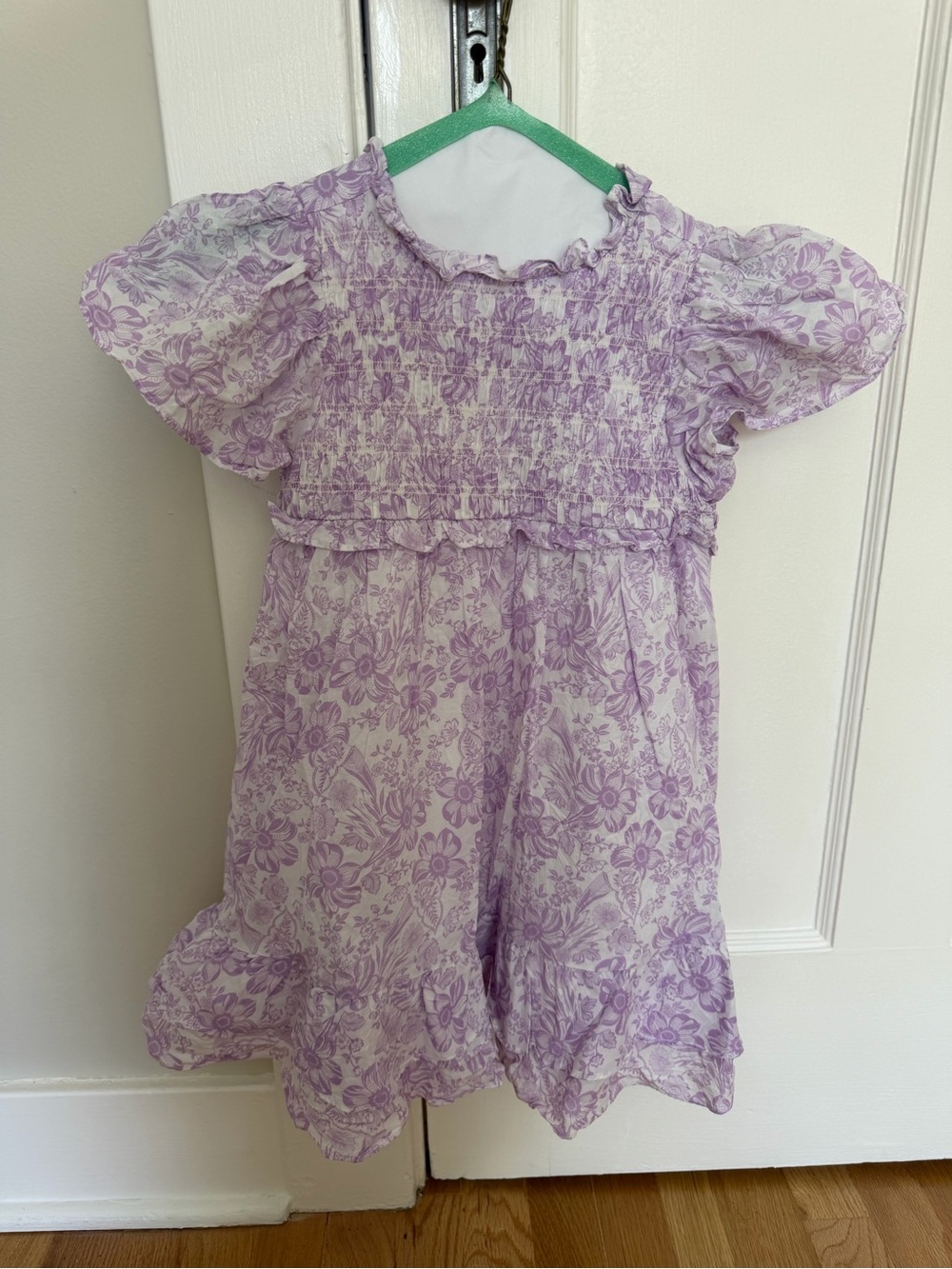 Janie and Jack Lavender Floral Button-Back Dress